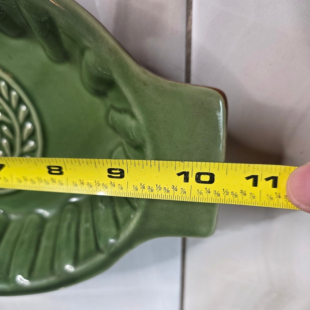 Savinio Designs Green Stoneware Oval Baking Medallion Casserole Pan 10.5in S4 - Picture 4 of 16